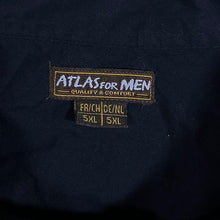 Load image into Gallery viewer, Early 00's Atlas For Men Cowboy Western Filigree Pattern Black Cotton Long Sleeve Shirt
