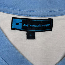 Load image into Gallery viewer, Early 00’s SPEEDTRAP Mini Logo Colour Block Skater V-Neck Cotton T-Shirt
