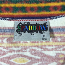 Load image into Gallery viewer, Vintage 90&#39;s Sparrow Crazy Aztec Abstract Patterned Toggle Button Fleece Poncho Top
