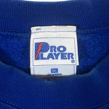 Load image into Gallery viewer, Vintage Pro Player NFL Buffalo Bills Embroidered Football Spellout Blue Sweatshirt
