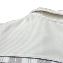 Load image into Gallery viewer, Vintage 90’s Struggle's Plaid Check Ribbed Cotton Collared Zip Sweatshirt
