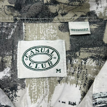 Load image into Gallery viewer, Vintage 90’s CASUAL CLUB Crazy Abstract Festival Patterned Viscose Shirt
