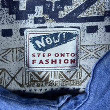 Load image into Gallery viewer, Vintage 90's NOW! Cowboy Western Abstract Patterned Long Sleeve Cotton Shirt
