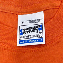 Load image into Gallery viewer, Vintage 90’s Screen Stars Psychedelic Spiritual Graphic Orange T-Shirt
