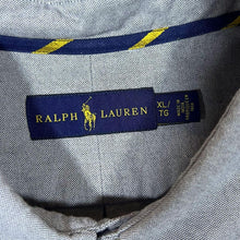 Load image into Gallery viewer, Ralph Lauren Classic Grey Blue Long Sleeve Cotton Button-Up Shirt
