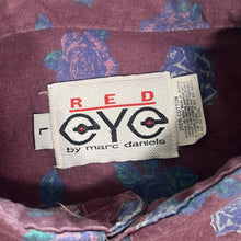 Load image into Gallery viewer, Vintage 90's Red Eye By Marc Daniels Floral Rose Patterned Cotton Long Sleeve Shirt

