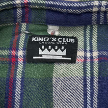 Load image into Gallery viewer, Vintage KING’S CLUB Classic Tartan Plaid Lumberjack Check Long Sleeve Flannel Shirt
