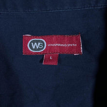 Load image into Gallery viewer, Early 00's Whispering Smith Embroidered Snake Cobra Y2K Navy Blue Short Sleeve Shirt
