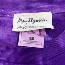 Load image into Gallery viewer, Vintage 90's MARY ELIZABETH ART DESIGNS Abstract Floral Ink Art Patch Tie Dye T-Shirt
