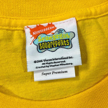 Load image into Gallery viewer, SPONGEBOB SQUAREPANTS (2006) Nickelodeon Character Cartoon TV Show Graphic Yellow T-Shirt
