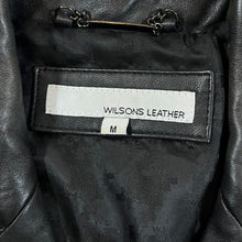 Load image into Gallery viewer, Vintage WILSONS LEATHER Genuine Real Black Leather Blazer Jacket
