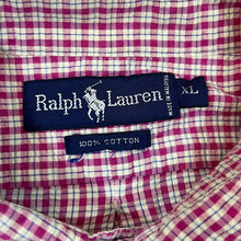 Load image into Gallery viewer, Vintage RALPH LAUREN Classic Gingham Check Mini Logo Short Sleeve Button-Up Shirt
