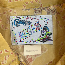 Load image into Gallery viewer, Vintage 90's Cimarron Malaguena Floral Yellow Western Cowboy Popper Long Sleeve Shirt
