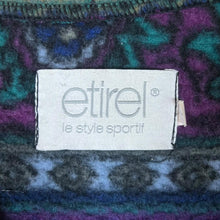 Load image into Gallery viewer, Vintage 90&#39;s ETIREL Crazy Abstract Patterned Zip Fleece Sweatshirt
