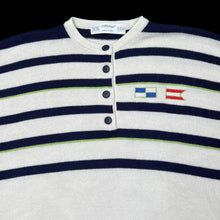 Load image into Gallery viewer, Vintage 90’s ST MICHAEL Made In Italy Nautical Striped Short Sleeve Knit Jumper Top
