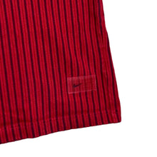 Load image into Gallery viewer, Vintage NIKE Classic Red Striped V-Neck Short Sleeve Polo Shirt
