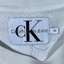 Load image into Gallery viewer, Calvin Klein CK Jeans Big Logo Spellout Graphic Off-White Crewneck Sweatshirt
