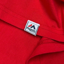 Load image into Gallery viewer, Majestic MLB Boston Red Sox Baseball Logo Spellout Graphic Red T-Shirt
