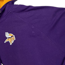 Load image into Gallery viewer, Majestic NFL MINNESOTA VIKINGS Football Logo Graphic Zip Hoodie
