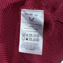 Load image into Gallery viewer, CREW CLOTHING COMPANY Mini Logo Red 1/4 Zip Cotton Knit Sweater Jumper
