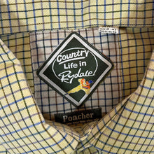 Load image into Gallery viewer, RYDALE &quot;Country Life&quot; Yellow Country Plaid Check Long Sleeve Cotton Shirt
