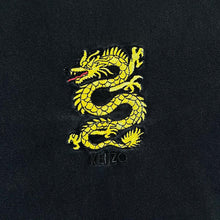Load image into Gallery viewer, KENZO Paris Embroidered Dragon Crest Black Short Sleeve T-Shirt
