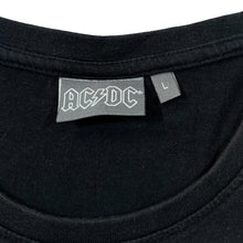 Load image into Gallery viewer, AC/DC &quot;Back In Black&quot; Logo Spellout Graphic Hard Rock Band T-Shirt
