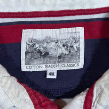 Load image into Gallery viewer, Cotton Traders Classics England Rugby Multi Striped Short Sleeve Rugby Polo Shirt
