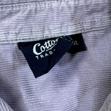 Load image into Gallery viewer, COTTON TRADERS Classic Purple Corduroy Cord Long Sleeve Cotton Shirt
