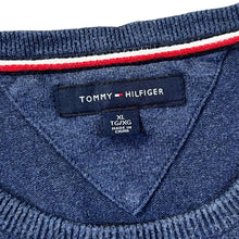 Load image into Gallery viewer, TOMMY HILFIGER Classic Blue Embroidered Mini Logo Knit Sweater Jumper

