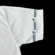 Load image into Gallery viewer, Early 00’s TENERIFE Embroidered Souvenir Spellout Trim Poly Cotton T-Shirt
