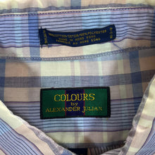 Load image into Gallery viewer, Vintage Colours By Alexander Julian Multi Plaid Check Short Sleeve Button-Up Shirt
