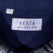 Load image into Gallery viewer, Vintage Vesta Green Black White Plaid Check Long Sleeve Flannel Shirt
