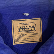 Load image into Gallery viewer, Vintage Iron Hammer Work Wear Blue Cotton Button Trucker Jacket
