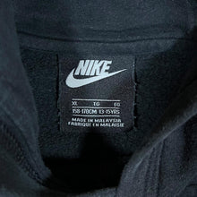 Load image into Gallery viewer, NIKE Classic Essential Embroidered Mini Swoosh Logo Pullover Black Hoodie
