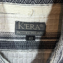 Load image into Gallery viewer, Vintage 90's K'ERA ACTIVEWEAR Striped Patterned Short Sleeve Flannel Shirt
