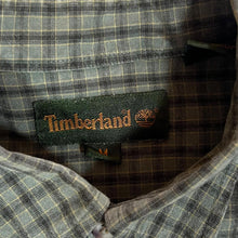 Load image into Gallery viewer, Vintage Timberland Green Check Long Sleeve Button-Up Cotton Shirt
