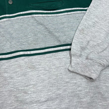 Load image into Gallery viewer, Vintage 90’s KNIGHTSBRIDGE Striped Colour Block Collared Sweatshirt
