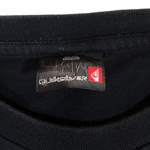 Load image into Gallery viewer, Early 00&#39;s Quiksilver Surfer Skate Logo Spellout Graphic Black T-Shirt
