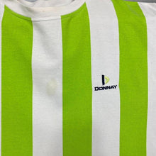 Load image into Gallery viewer, Vintage 90’s Donnay Bold Colour Block Vertical Striped Green White T-Shirt
