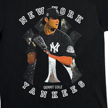 Load image into Gallery viewer, MLB NEW YORK YANKEES &quot;Gerrit Cole&quot; Baseball Logo Spellout Graphic T-Shirt
