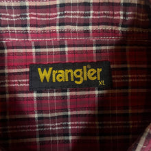 Load image into Gallery viewer, Vintage WRANGLER Classic Red Plaid Check Long Sleeve Cotton Shirt
