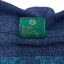 Load image into Gallery viewer, Vintage 90&#39;s C&amp;A Classic Grandad Patterned Acrylic Cotton Knit Collared Sweater Jumper
