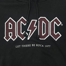 Load image into Gallery viewer, H&amp;M x AC/DC &quot;Let There Be Rock 1977&quot; Classic Logo Spellout Hard Rock Band Music Pullover Hoodie
