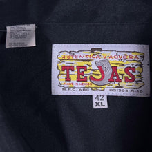 Load image into Gallery viewer, Vintage Autentica Vaquera Tejas Western Cowboy Shirt Fringe Satin Yoke XL 42
