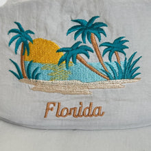 Load image into Gallery viewer, Vintage 80’s FLORIDA Embroidered Tropical Souvenir Palm Tree Spellout Baseball Cap
