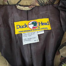Load image into Gallery viewer, Vintage DUCK HEAD Woodlands Camo Camouflage Print Hunting Fishing Outdoor Padded Jacket

