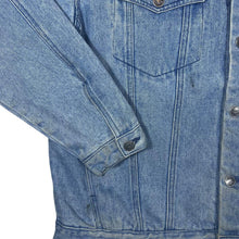 Load image into Gallery viewer, Vintage 90&#39;s REDHEAD Corduroy Cord Collared Blue Denim Distressed Trucker Jacket
