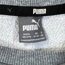 Load image into Gallery viewer, PUMA Classic Big Logo Spellout Graphic Grey Crewneck Sweatshirt
