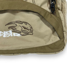Load image into Gallery viewer, Early 00&#39;s NO FEAR Embroidered Skater Logo Brown Beige Backpack Rucksack Bag
